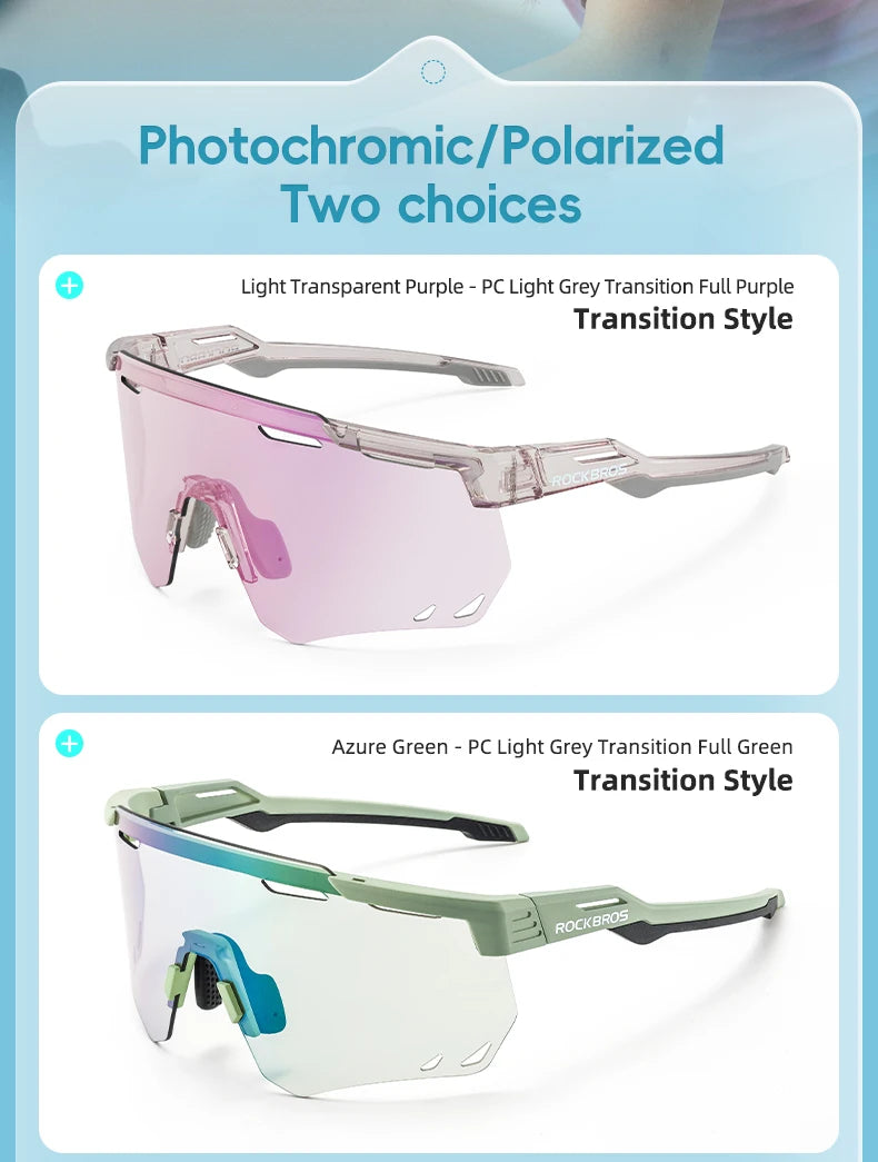 ROCKBROS Cycling Glasses | UV400 Sports Sunglasses