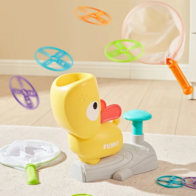 Run, Chase & Catch – Outdoor Flying Disc Launcher Toy for Active Kids (Ages 3+)