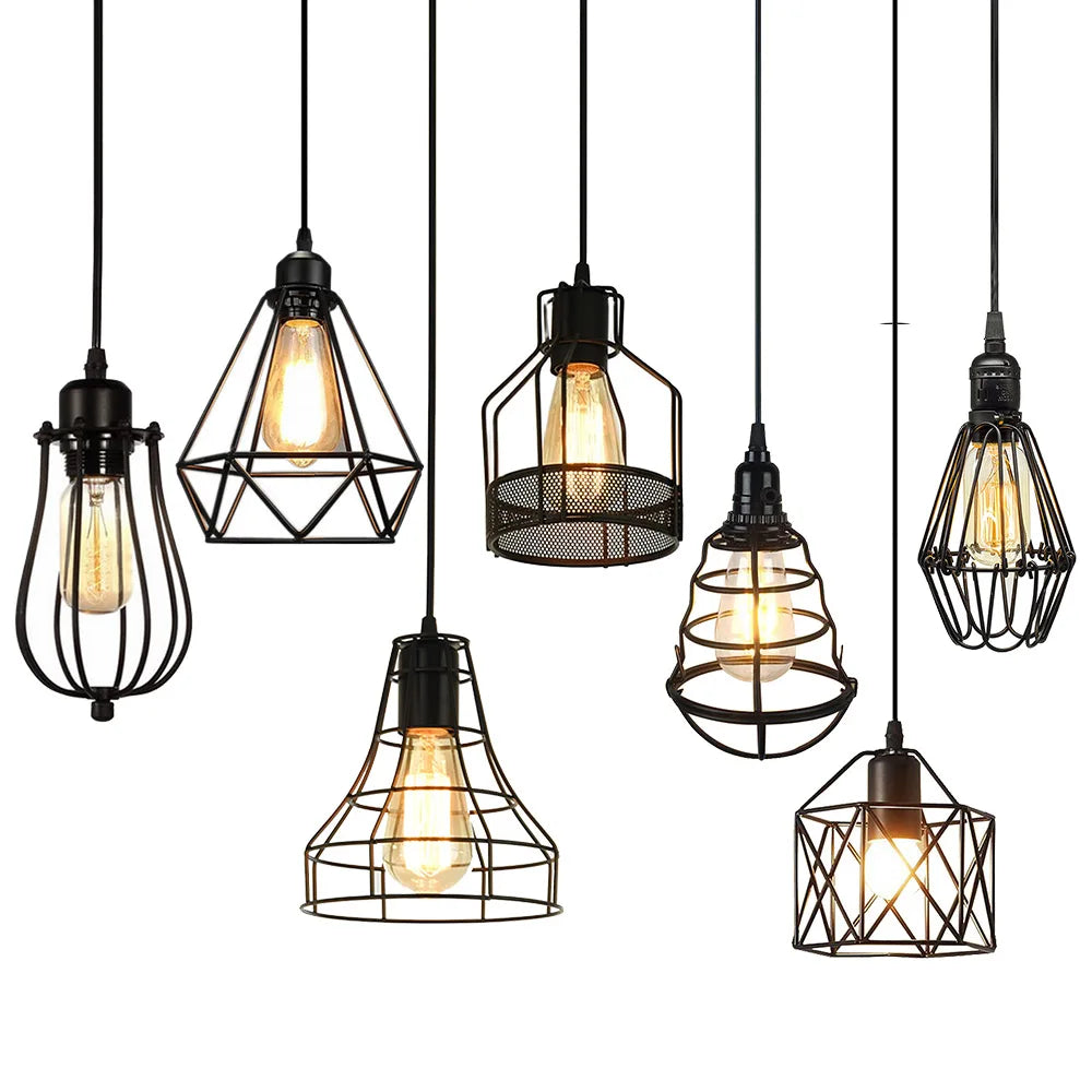 Industrial Geometry Pendant - Rustic Loft Lighting