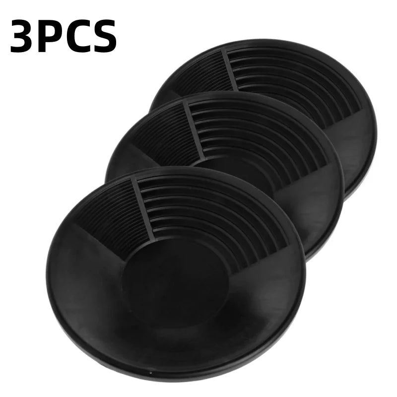 15 inch Hot Sale Plastic Gold Pan Basin Nugget Mining Pan Dredging Prospecting River Tool Wash Gold Panning Equipment