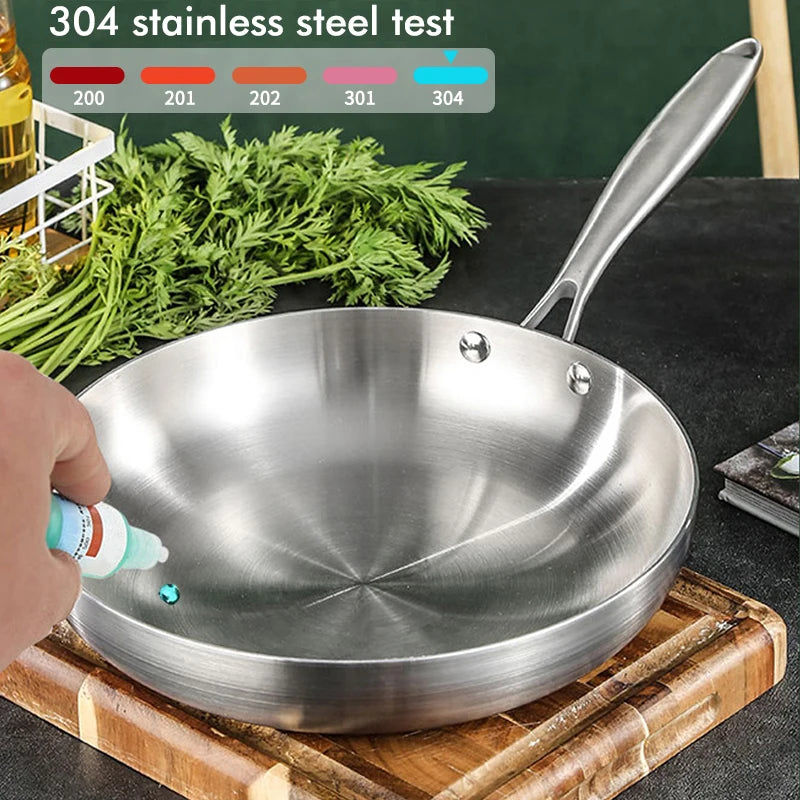 304 Stainless Steel Nonstick Frying Pan