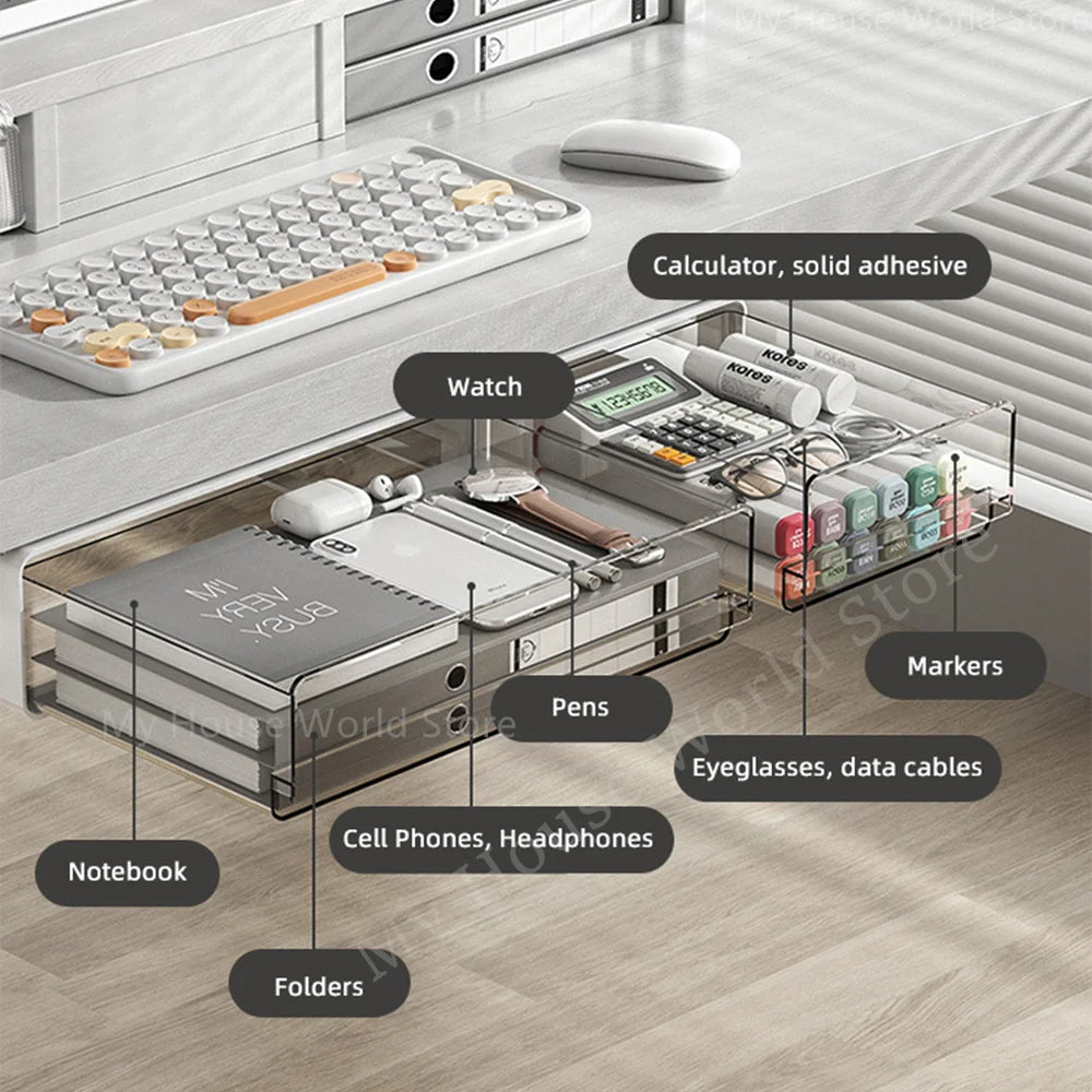 Hidden Self-Adhesive Drawer Storage Box