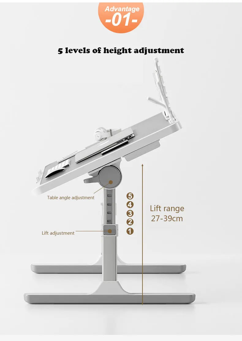 Adjustable Laptop Desk: Versatile Bedside Workstation