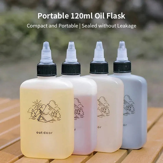 Outdoor Oil Bottle Portable Sealed Seasoning Bottle Barbecue Camping Seasoning Container Dispensers BBQ Accessories