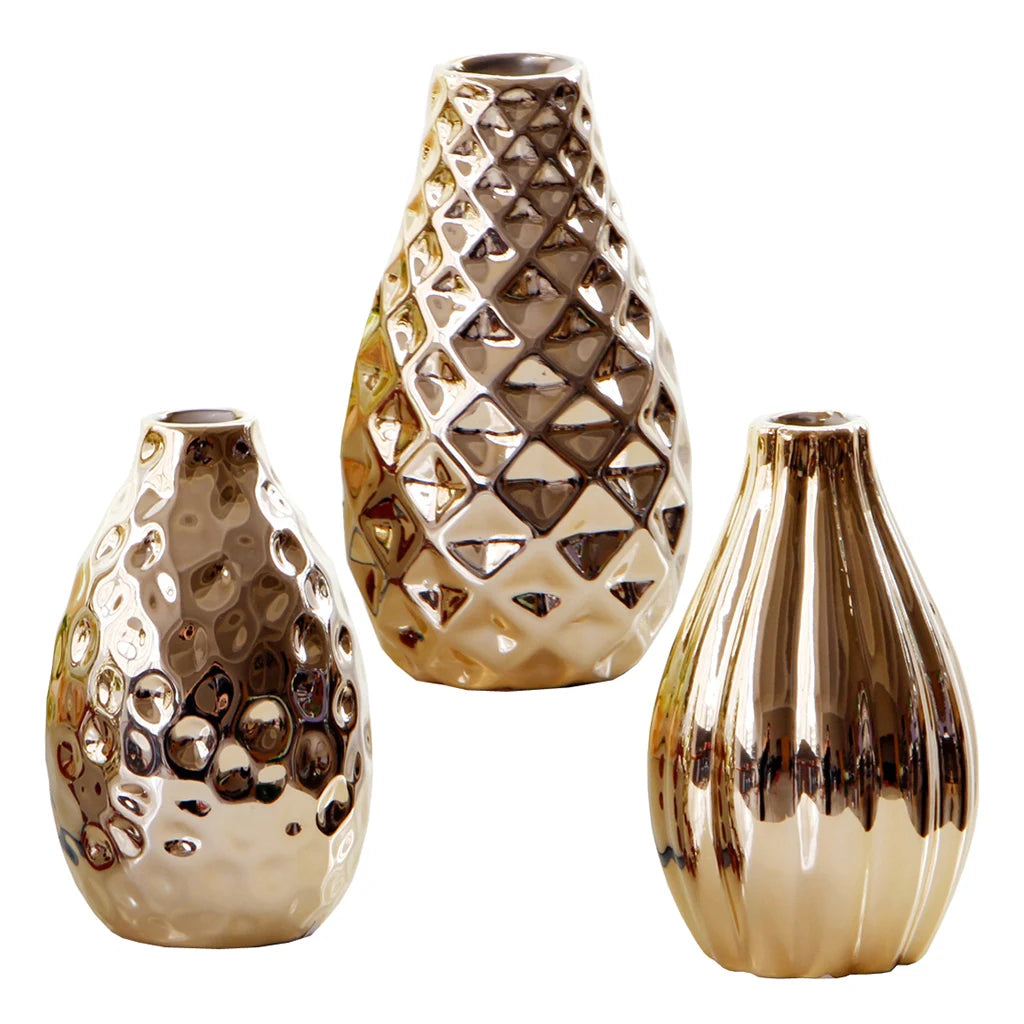 Modern Oval Ceramic Flower Vase: Unique Centerpiece Decor in Three Styles