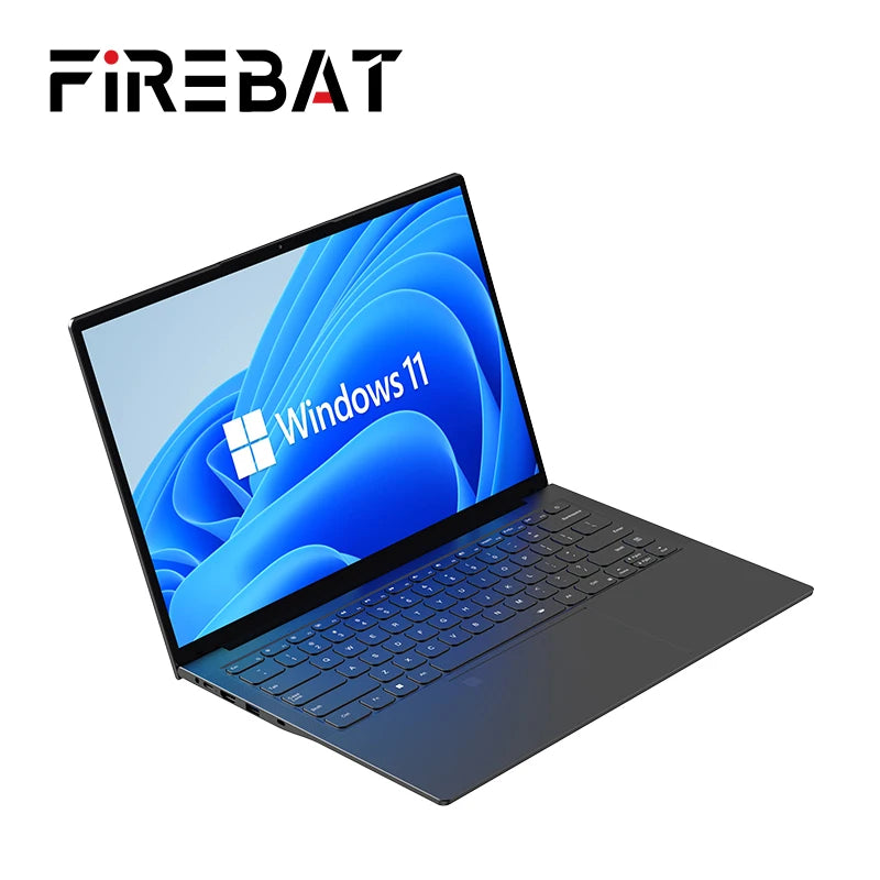 FIREBAT A16 16 Inch 100%sRGB Ultra Slim DDR4 16G RAM 1TB 1920*1200 Fingerprint Portable Intel N100 N5095 Notebook Laptop