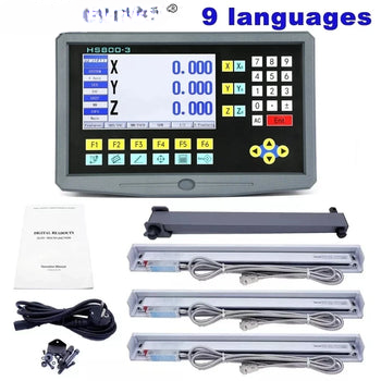 Complete Set 3-Axis LCD DRO Kit