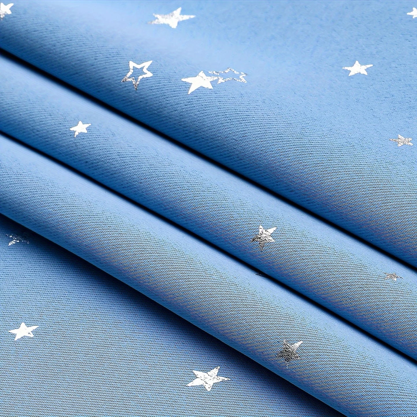 Curtains With Stars Grommet Top For Bedroom Living Room Window Drapes