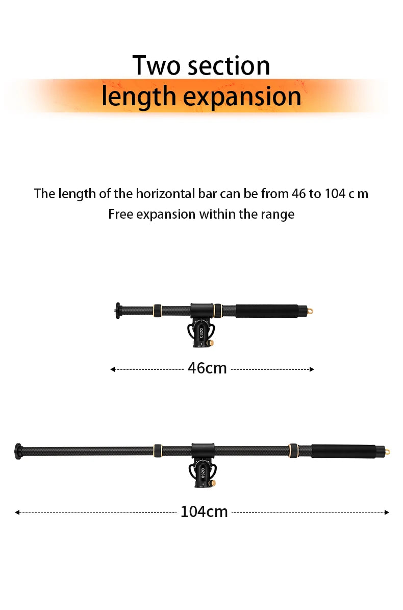 QZSD Q-YT03 Professional Cross Bar Boom Arm for Tripod