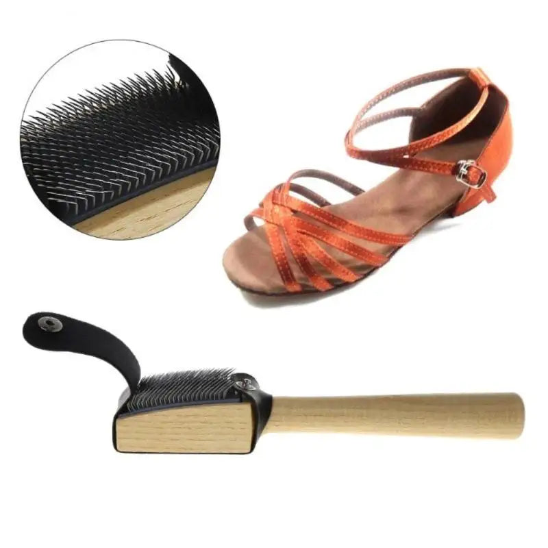 Shoe Brush Wood Suede Sole Wire Cleaners Dance Shoes Cleaning Brush For Footwear Household Cleaning Tools
