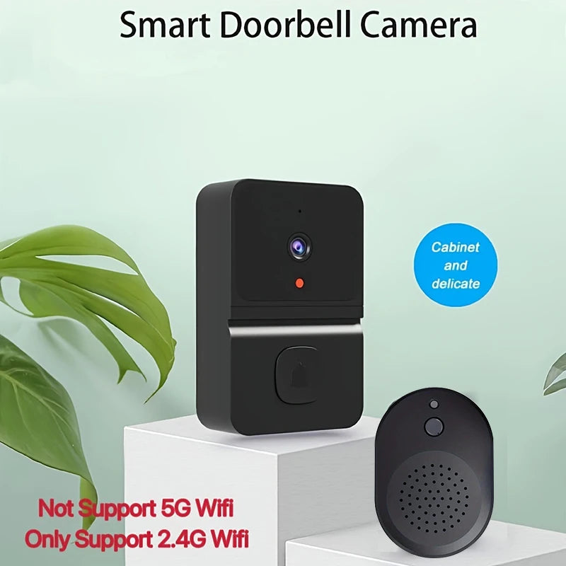 T23 Smart Visual Doorbell Two-way Voice Home Monitor Door Bell Outdoor HD Camera Security Door Bell Night Vision Video Intercom