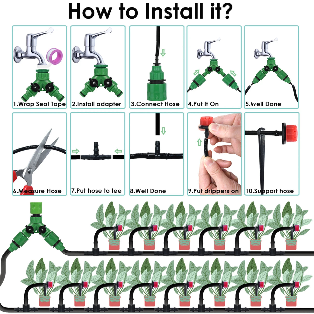 KESLA Garden Automatic Drip Irrigation System