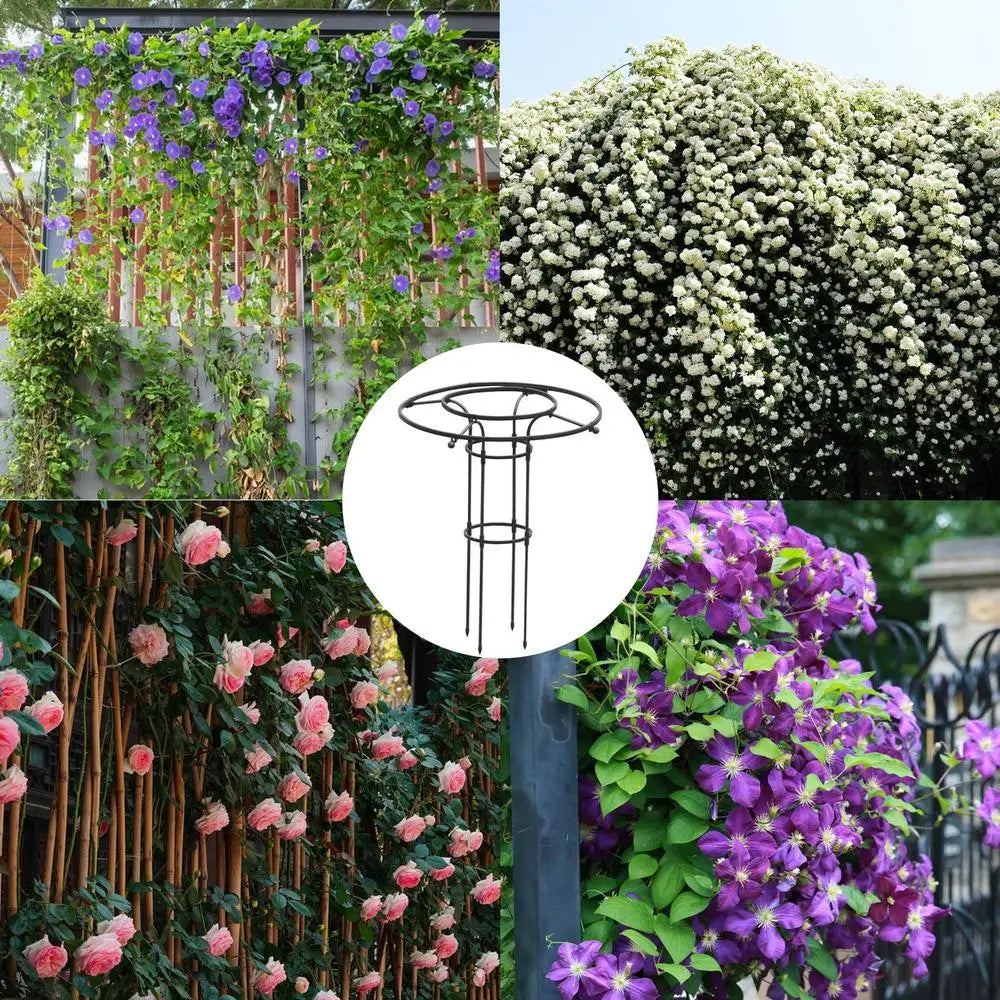 Garden Trellis For Climbing Plants - Rust-Proof Metal Vine Plant Support