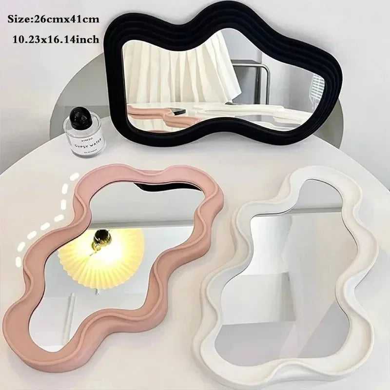 Cloud-Shaped Standing Mirror- Whimsical Bedroom Decor