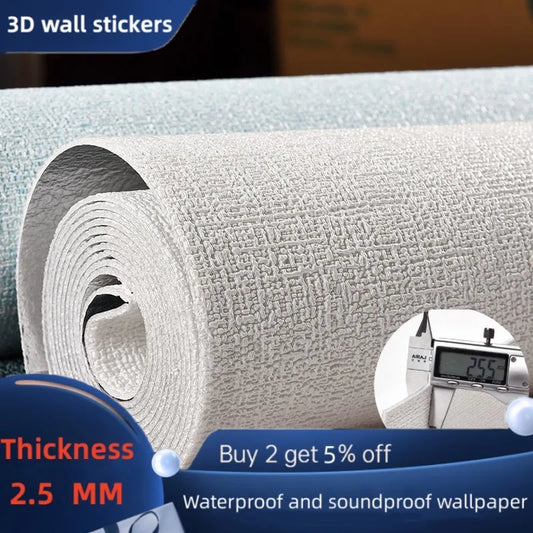 2.8m Self Adhesive 3D Wall Panel Wallpaper