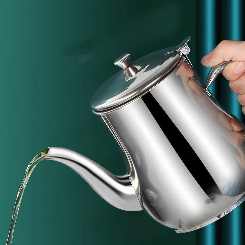 Stainless Steel Oil Filter Pot – Durable, Leak‑Proof Kitchen Storage