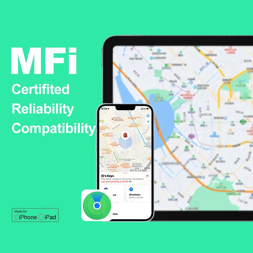 Wallet Anti-loss Card Location Tracking GPS Smart Tag with iPhone Find My Bluetooth Device Ultra-thin Card Wireless Charge IP67