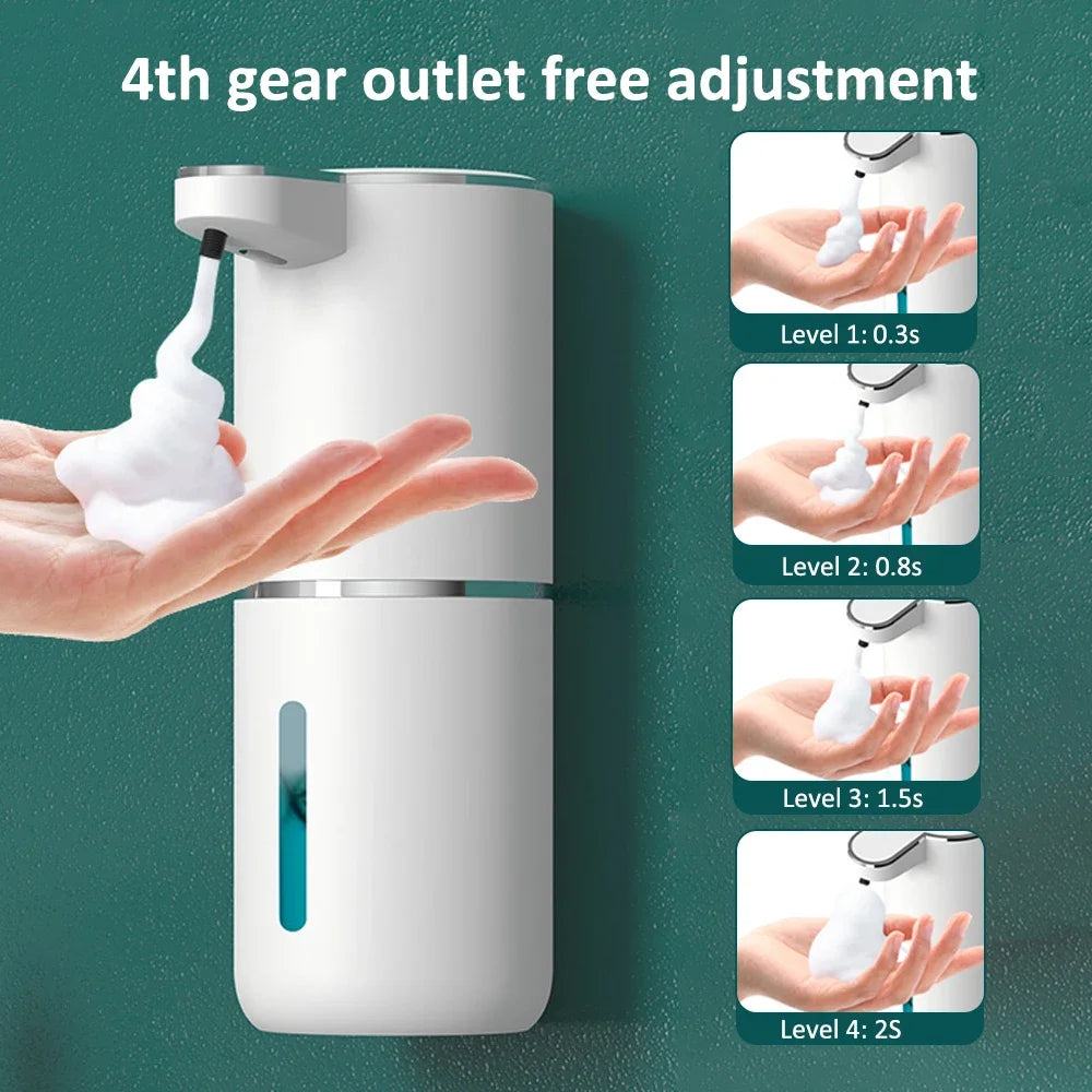 380ML Automatic Foam Soap P11 Dispenser Bathroom Smart Washing Hand Machine With USB Charging ABS 4 Level Adjustable