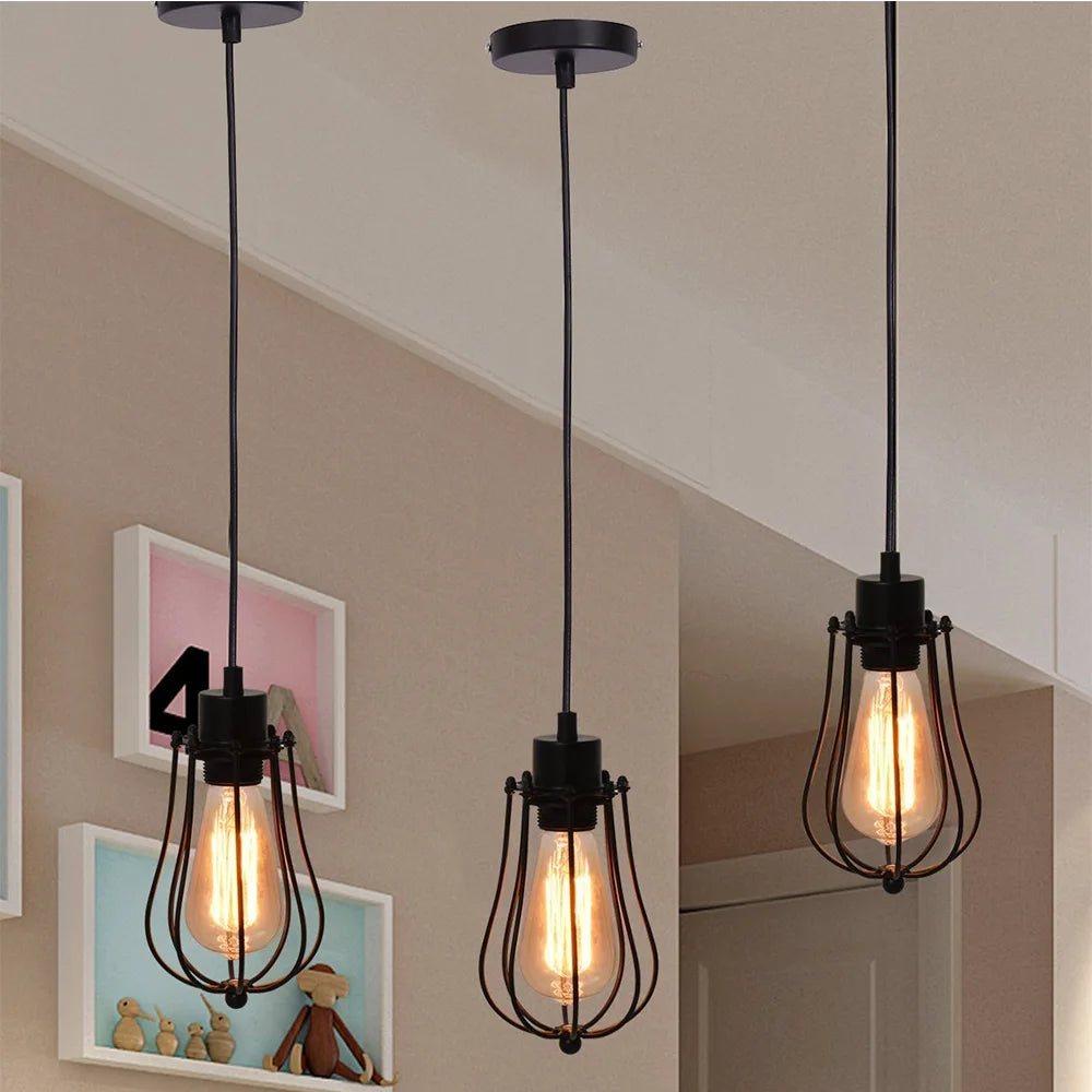 Industrial Geometry Pendant - Rustic Loft Lighting