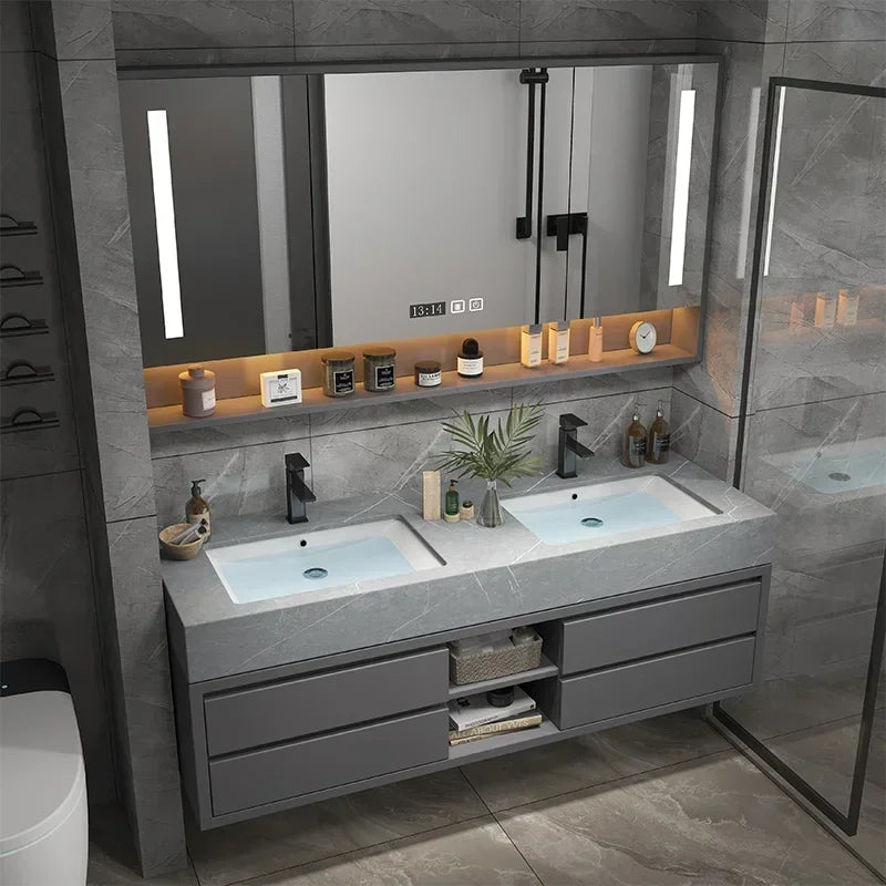 Slim Smart Vanity Bathroom Space-Saving Hotel Cabinets