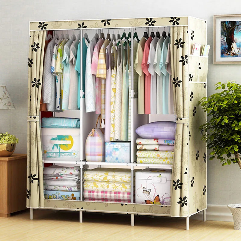 Reinforced Cloth Wardrobe: Dormitory Storage Solution