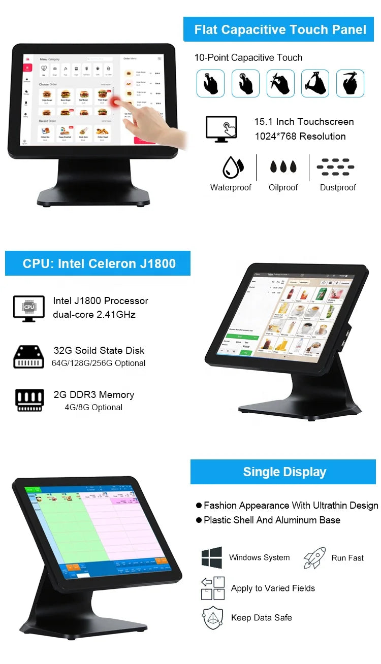 Multi-Language Touch Screen POS System