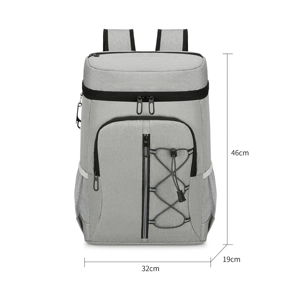 Insulated Cooler Backpack Comfortable Soft Cooler Bag Lightweight Camping Backpack for Outdoor Camping Picnic Fresh Keeping Bag