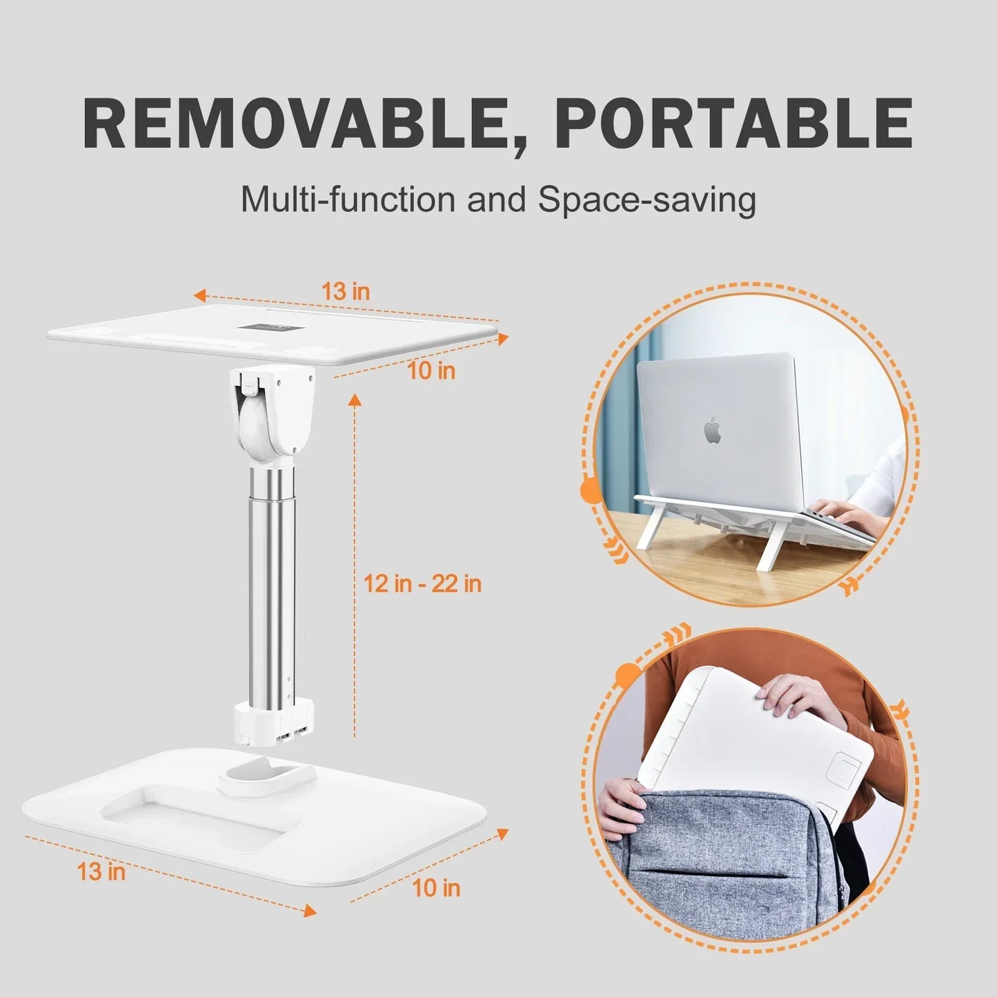 Eary Portable Laptop Stand - Adjustable Desk Companion