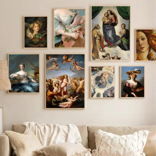 Renaissance Art Poster - Anime-inspired Vintage Wall Decor