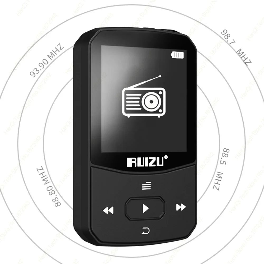 Clip On, Amplify Your Workout: RUIZU X52 Sports MP3 Player