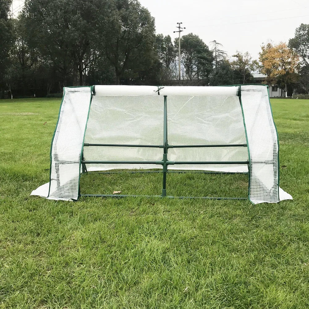 Portable Mini Cloche Greenhouse with Zipper Doors