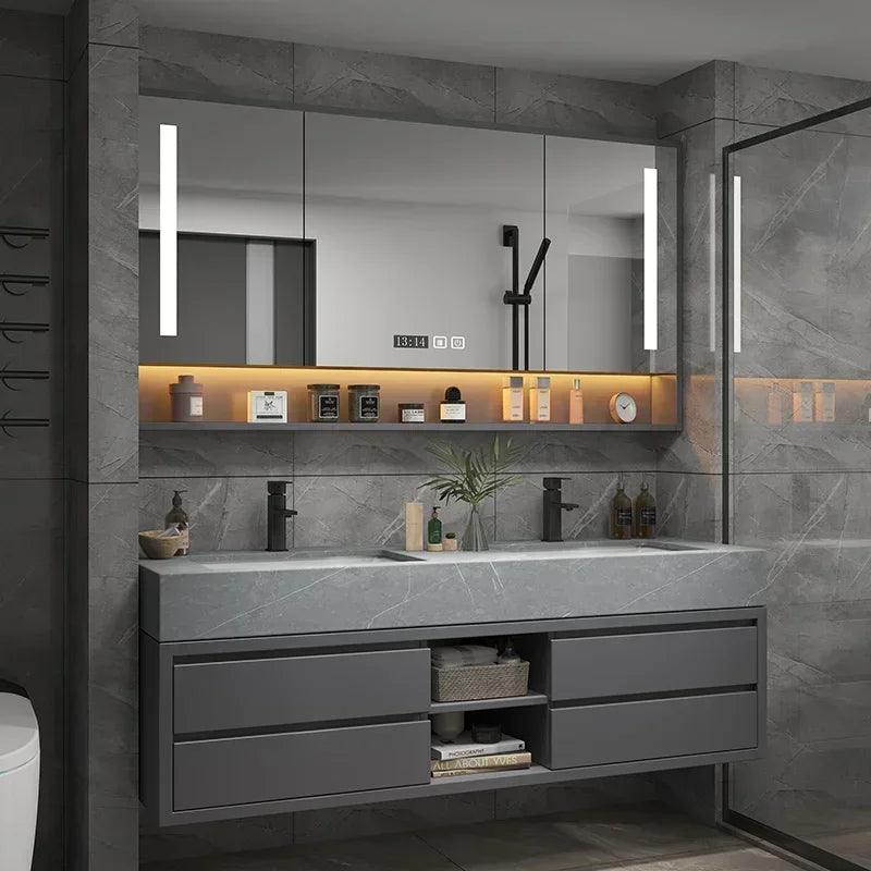 Slim Smart Vanity Bathroom Space-Saving Hotel Cabinets