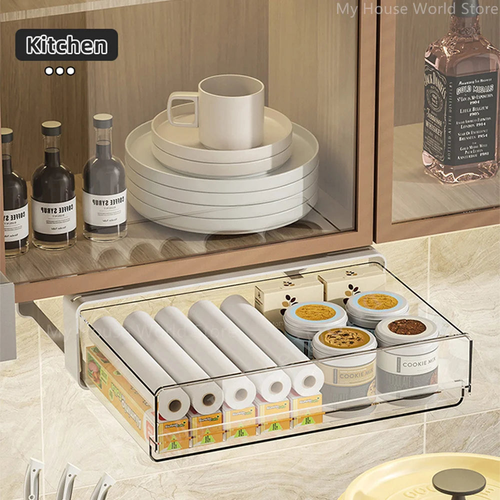 Hidden Self-Adhesive Drawer Storage Box