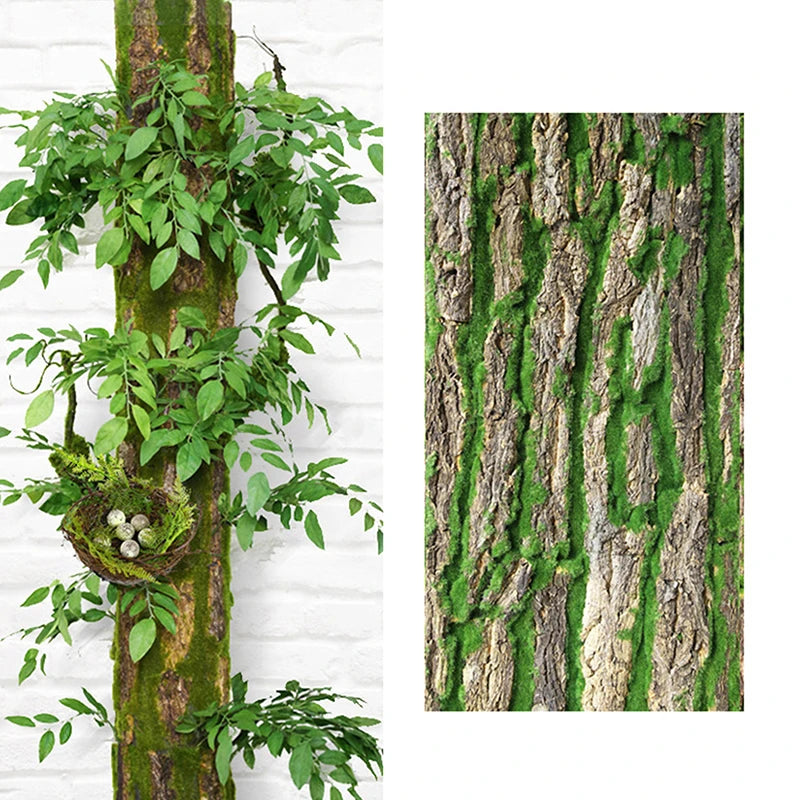 Faux Tree Bark Garden Decor