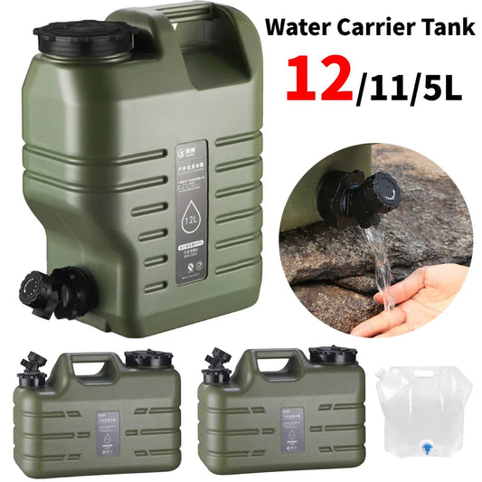 Camping Water Bottle with Detachable Faucet - Food-Grade Car Water Tank