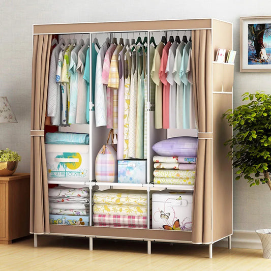 Reinforced Cloth Wardrobe: Dormitory Storage Solution