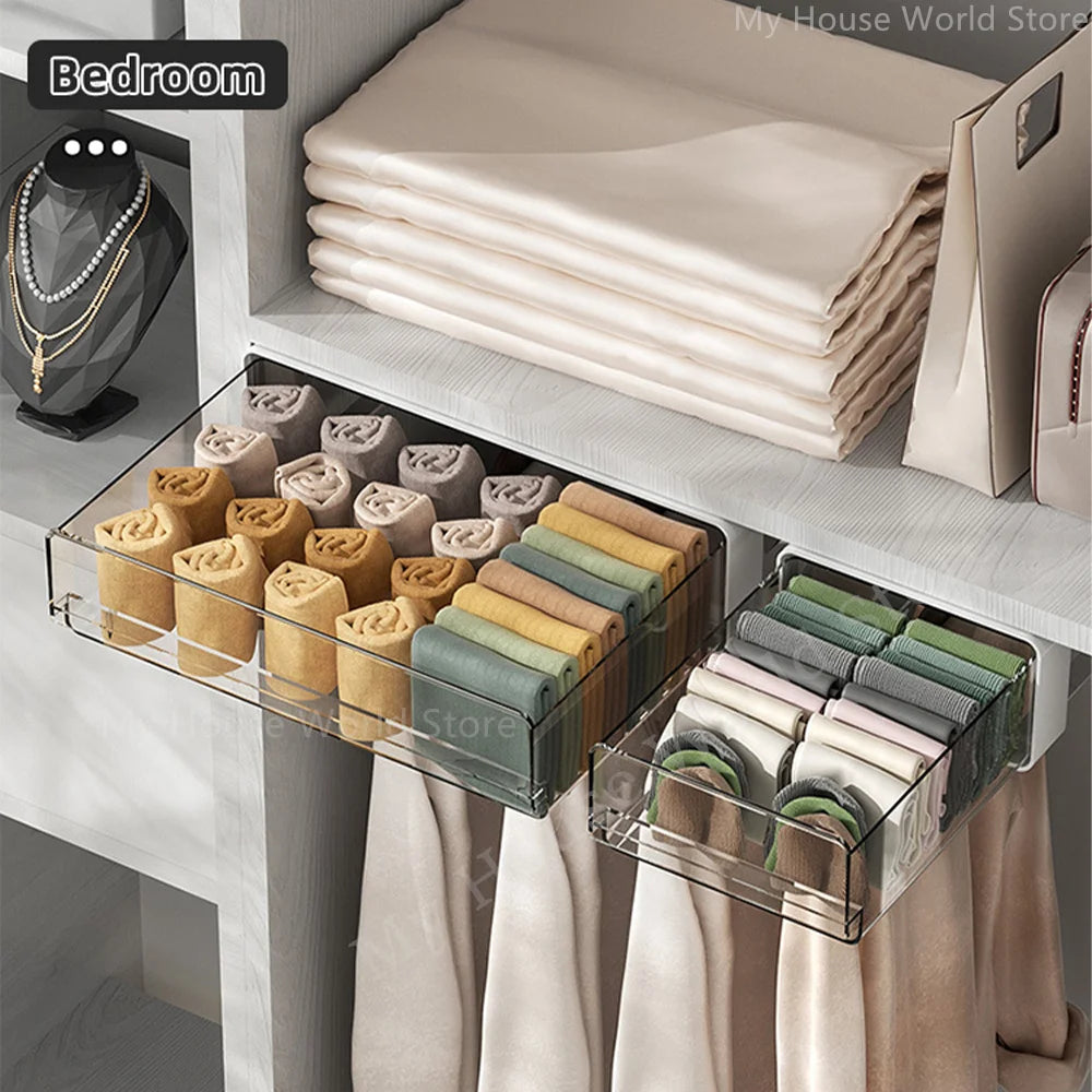 Hidden Self-Adhesive Drawer Storage Box