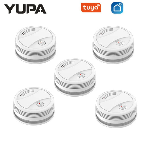 YUPA Tuya WIFI Fire Smoke Detector Security Alarm System