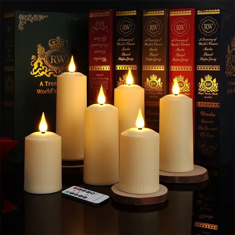 Waterproof LED Flameless Candle Set with Remote Timer