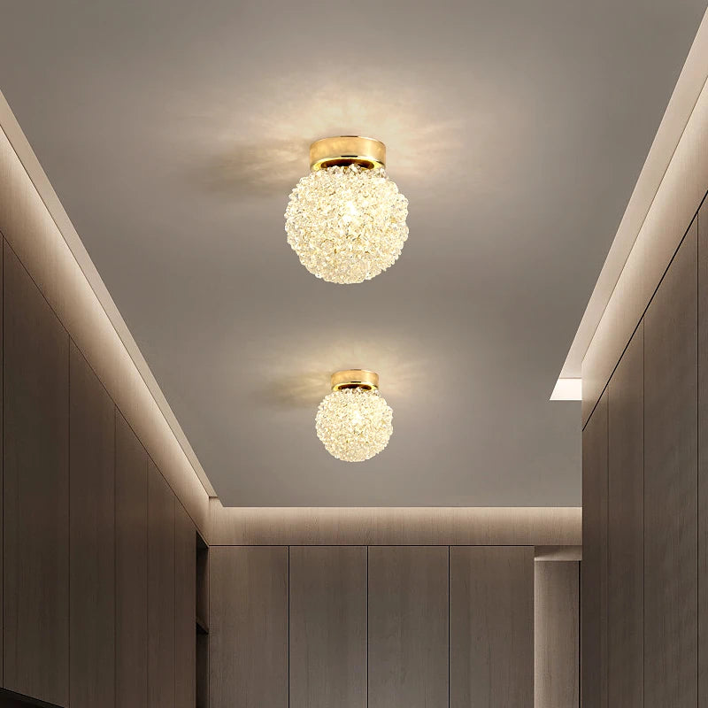 Modern Crystal Pendant Light - Corridor Lamp