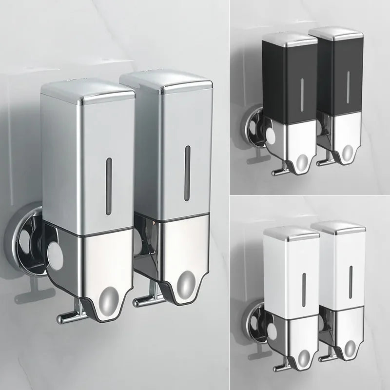 Wall-Mounted Square Soap Dispenser - Convenient Bathroom Essential