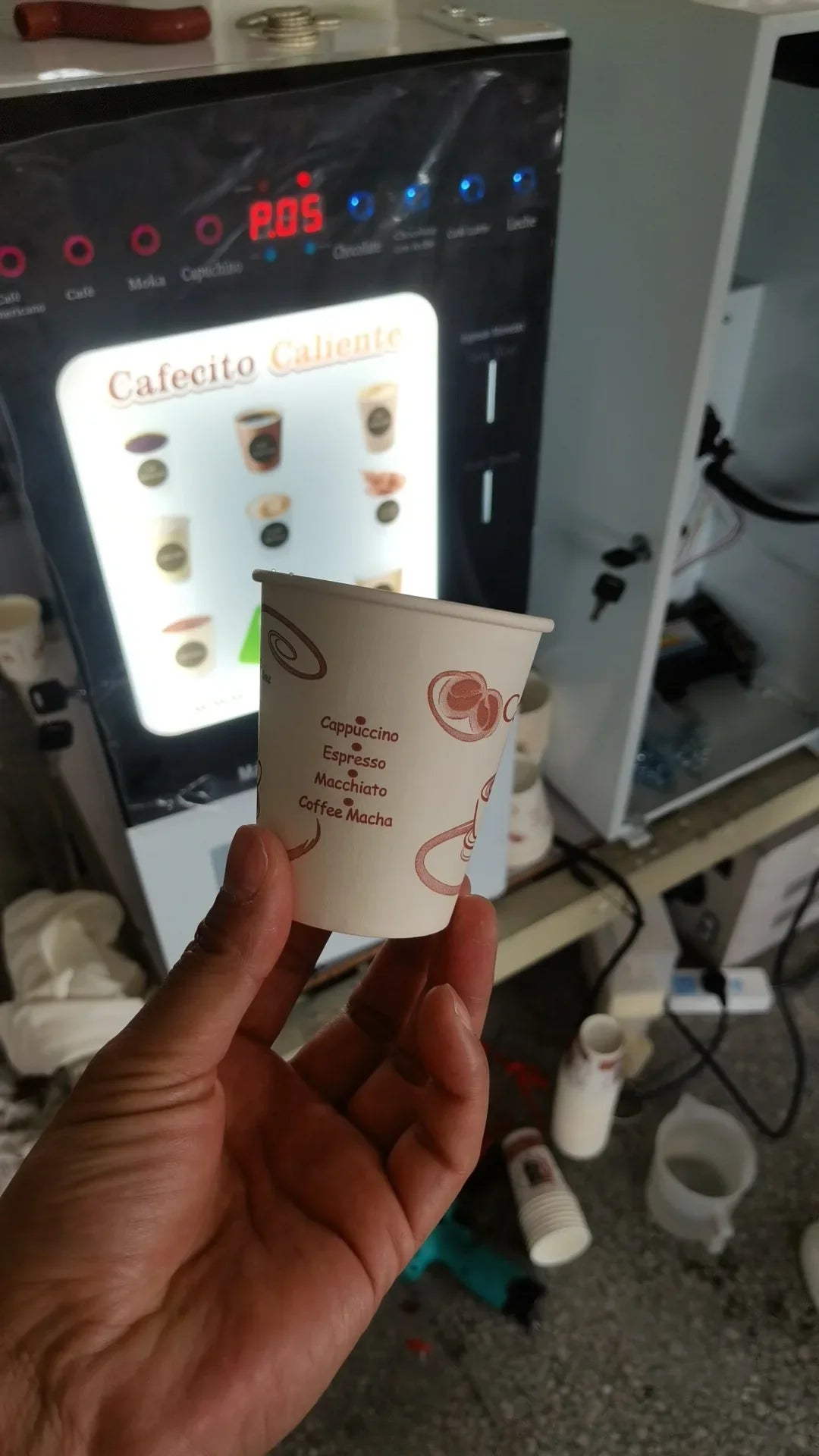 Innovative Sleek Metal Coffee Vending Machine