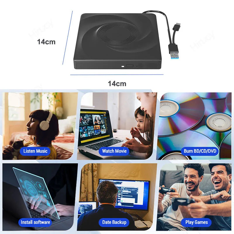 BluView USB 3.0 External Blu-ray Drive