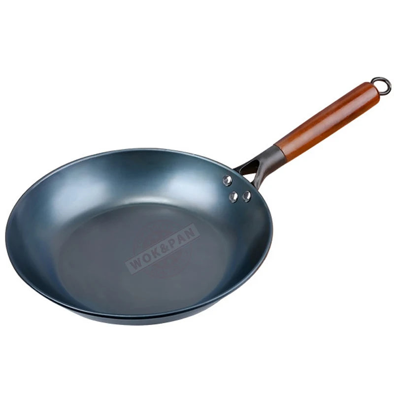 Blue Iron Frying Pan - Uncoated for Seasoned Cooking