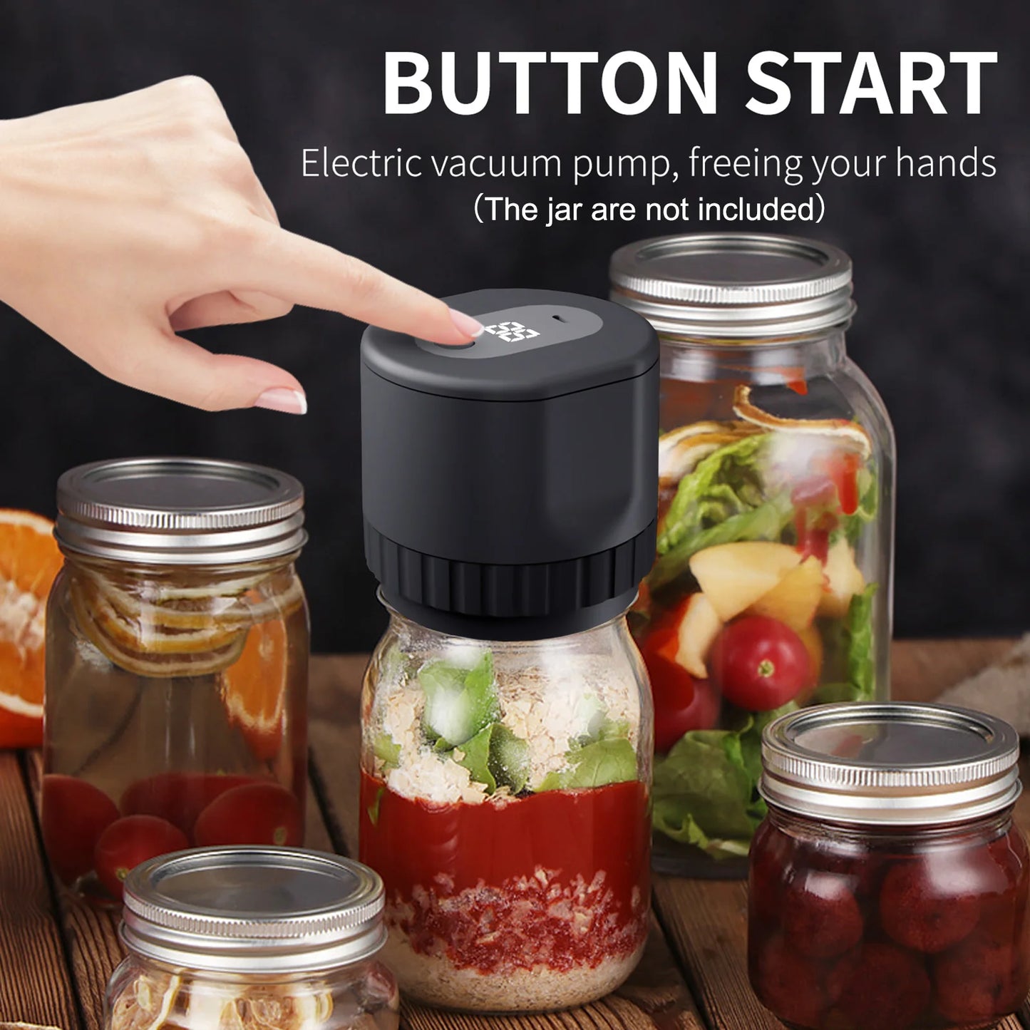 Cordless Mason Jar Vacuum Sealer Kit