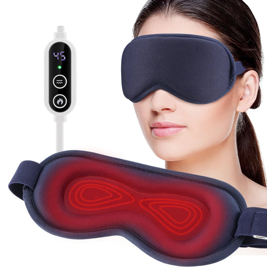 Reusable USB Electric Heated Eyes Mask  - Warm Therapy Eye Care Massager Relieve Tired Eyes Dry Eyes - Sleep Blindfold