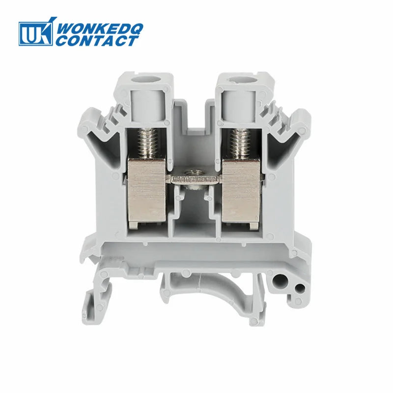 Multi-Color UK10 Screw Feed-Through DIN Rail Terminal Blocks