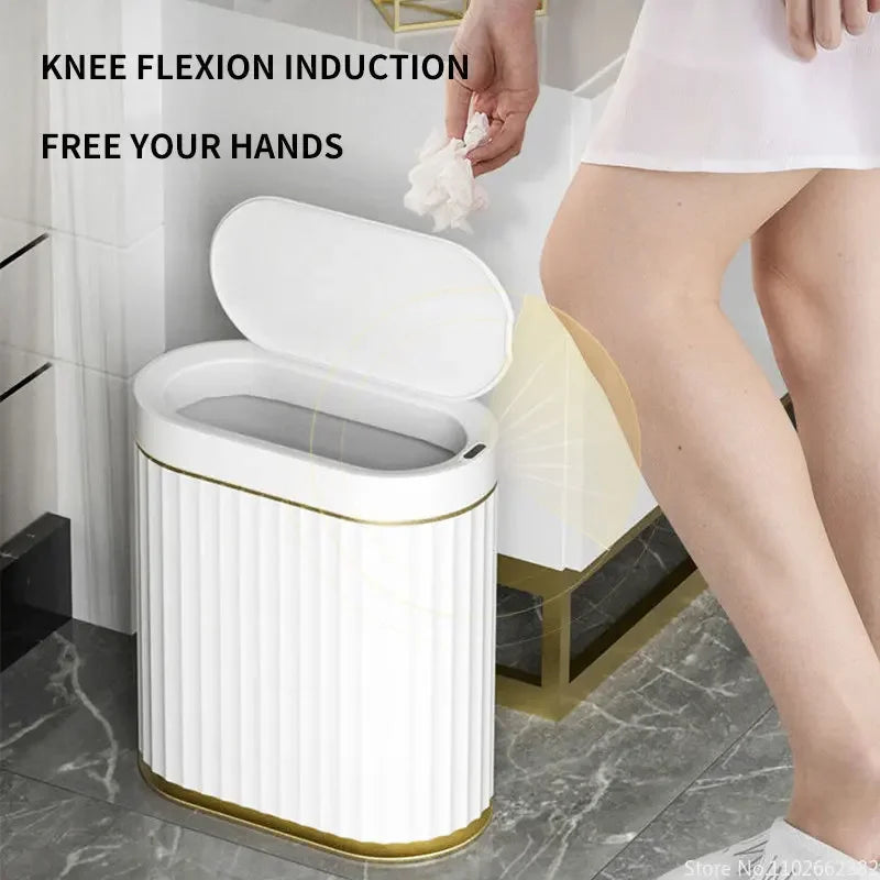 7L/9L Smart Trash Can Electronic Automatic Smart Sensor Garbage Bin Household Toilet Waste Garbage Can for Kitchen Bathroom