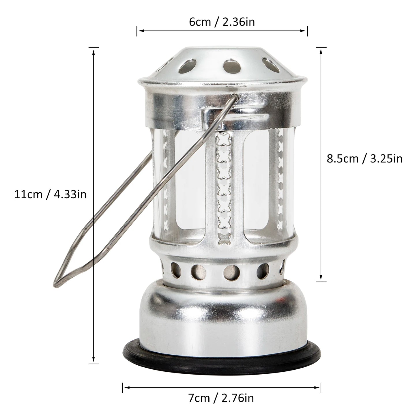 Candle Lantern Mini Bright Aluminium Alloy Brass Night Fishing Hanging Candle Lamp Outdoor Camping Angling Candle Lamp