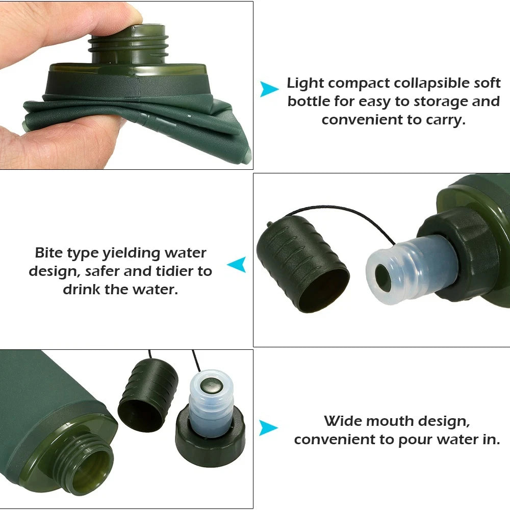 Foldable TPU Outdoor Sport Water Bottle